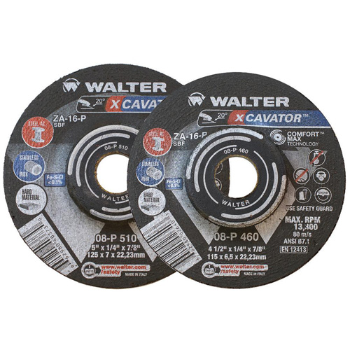 XCAVATOR Grinding Wheel, 9" x 1/4", 7/8" Arbor, Zirconium, Type 27 Nassau Supply