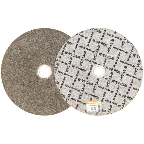 Disque de finition Blendex U, 6" dia., Grain 6AM, Carbure de silicium Nassau Supply