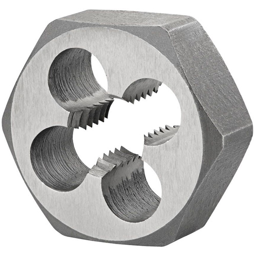 Fili&egrave;re de refiletage hexagonale pour boulon, dia. 1,3", Filet de M16x2, Acier rapide Nassau Supply