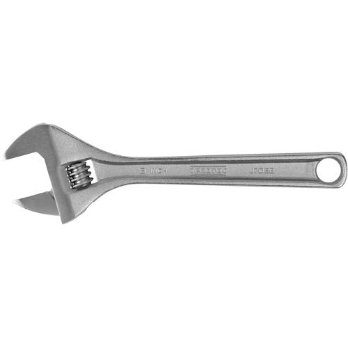 Cl&eacute; &agrave; molette, 8" lo, la max. 1-7/32", Chrome Nassau Supply