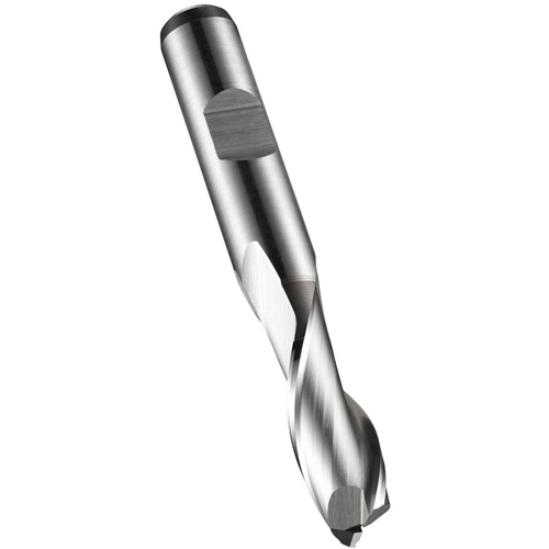 Square End Slot Drill, 1/4" Dia., 66 mm L, 10 mm Shank, High Speed Cobalt Nassau Supply