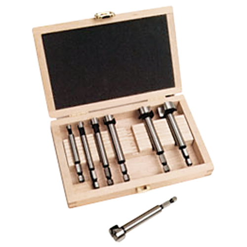 Woodpecker Forstner Bit Kits in a Wooden Box, 7 Pieces, High Carbon Steel Nassau Supply