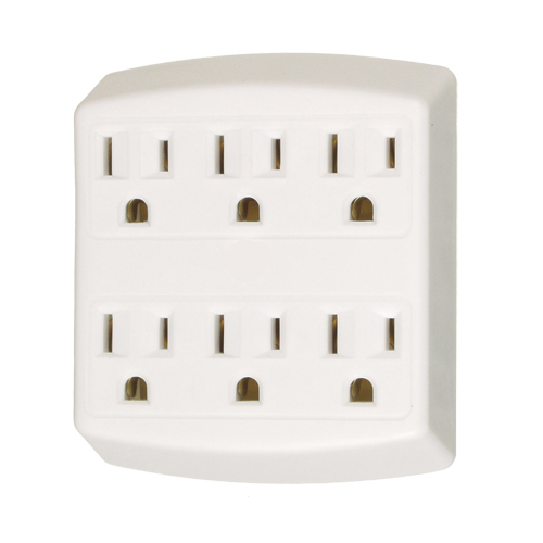 Adaptors, 6 Outlet(s), 15 Amps, 1875 W, 125 Nassau Supply