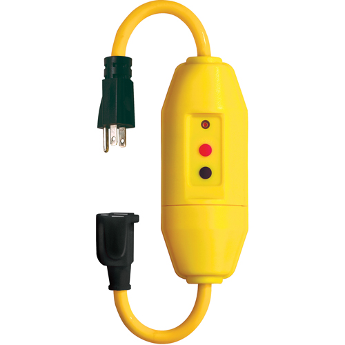 Jeux de cordons avec disjoncteur de fuite &agrave; la terre en ligne , 120 V, 15 A, Cordon de  Nassau Supply