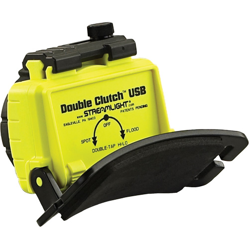 Lampe frontale Double Clutch USB, DEL, 125 lumens, 3,5 hres de fonctionnement, piles Rechargeable Nassau Supply