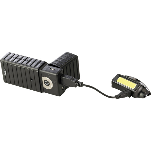 Lampe frontale USB Bandit, DEL, 180 lumens, 2 hres de fonctionnement, piles Rechargeable Nassau Supply