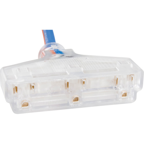 Cordon rallonge en caoutchouc TPE avec indicateur lumineux, Toutes saisons, SJEOW, AWG 12/3, 15 A, 3 prise(s), 25' Nassau Supply