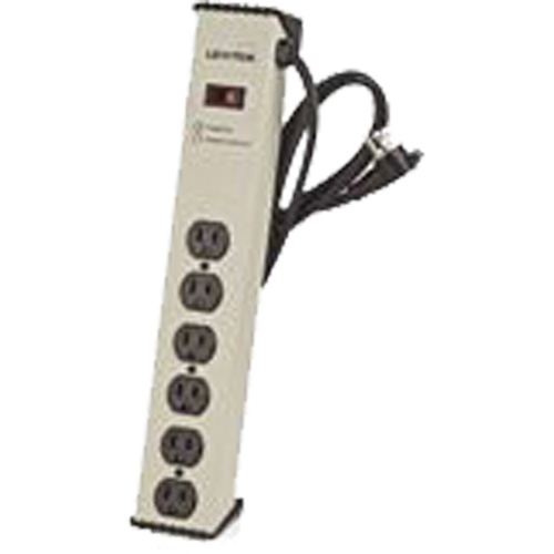 Surge Protector Strip, 6 Outlets, 900 J, 1500 W, 6' Cord Nassau Supply