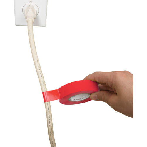 Electrical Tape, 19 mm (3/4") x 18 M (60'), Red, 7 mils Nassau Supply