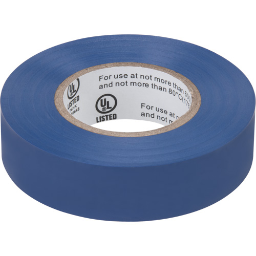Electrical Tape, 19 mm (3/4") x 18 M (60'), Blue, 7 mils Nassau Supply