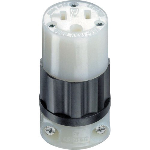 Connecteur verrouillable de calibre industriel, 5-20R, Nylon Nassau Supply