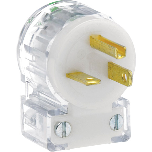 Prise de rallonge &agrave; angle de qualit&eacute; hospitali&egrave;re, Nylon, 20 A, 125 V Nassau Supply