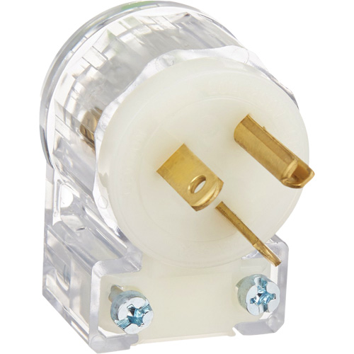 Prise de rallonge &agrave; angle de qualit&eacute; hospitali&egrave;re, Nylon, 20 A, 250 V Nassau Supply