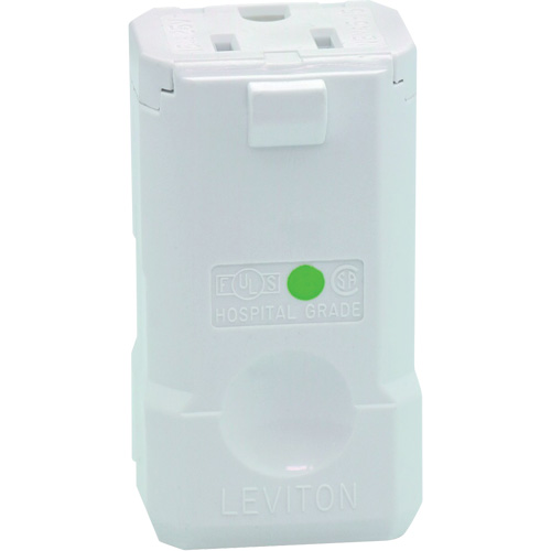 Hospital Grade Plug Connector, 5-15R, Nylon Nassau Supply