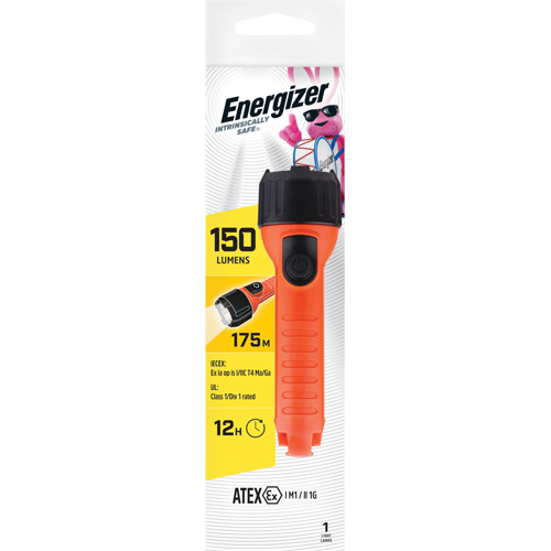 Intrinsically Safe&reg; Handheld Flashlight, LED, 150 Lumens, AA Batteries Nassau Supply