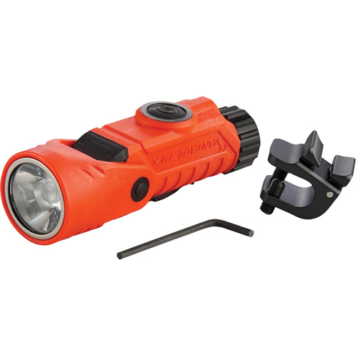 Vantage&reg; 180 X Multi-Fuel Helmet/Right Angle Flashlight, LED, Rechargeable/CR123A Batteries, Nylon Polymer Nassau Supply