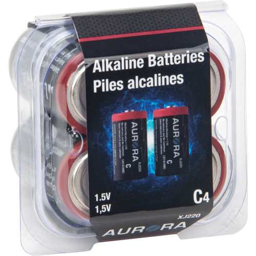 Piles alcalines industrielles, C, 1,5 V Nassau Supply