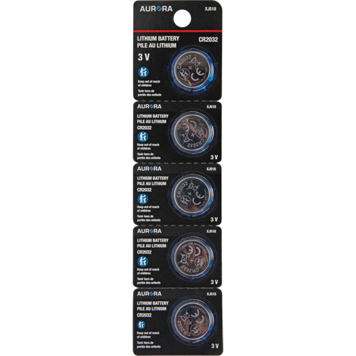 Piles au lithium CR2032, 3 V Nassau Supply