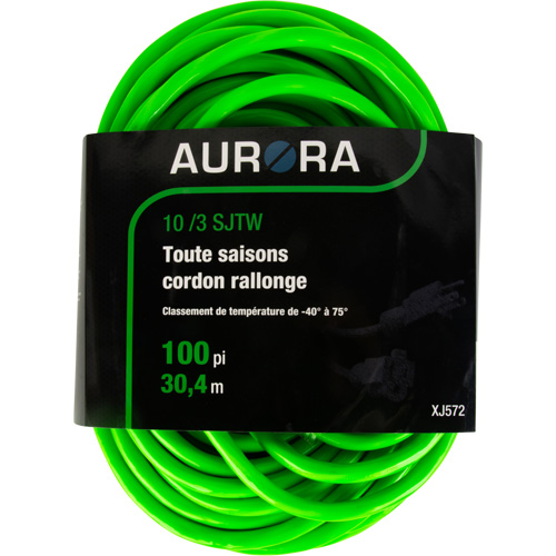 Industrial Extension Cord, All-Weather, SJTW, 10/3 AWG, 15 A, 100' Nassau Supply