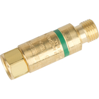 Antiretours pare-flammes - Oxy/gaz combustibles, Gaz combustibles (rouge)/Oxyg&egrave;ne (vert), Style pour chalumeau Nassau Supply