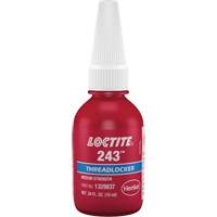 Threadlocker 243 Oil Tolerant, Blue, Medium, 10 ml, Bottle Nassau Supply