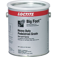 Big Foot Heavy-Duty Pedestrian Grade Anti-Slip Floor Coating, 1 gal., Epoxy-Based, Black Nassau Supply