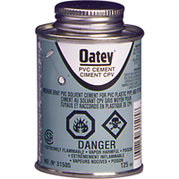 PVC Medium-Duty Cement, 473 ml, Brush-Top Can, Grey AB421 | Nassau Supply