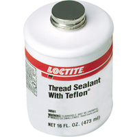 Thread Sealant with PTFE, Brush-Top Can, 473 ml, -51° C - 149° C/-59.8° F - 300.2° F Nassau Supply