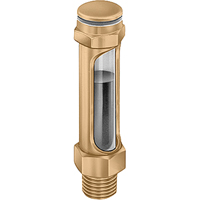 Indicateurs de niveau &agrave; liquide en laiton - Droits, Filet&eacute;, 14-1/4" lo, 225°F (107,22° C) Nassau Supply