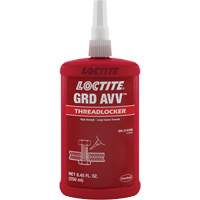 Letter Grade AVV Threadlocker, Red, High, 250 ml, Bottle Nassau Supply