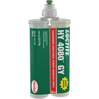HY 4080 GY™ Structural Repair Hybrid Adhesive, Two-Part, Dual Cartridge, 400 g, Grey AF366 | Nassau Supply
