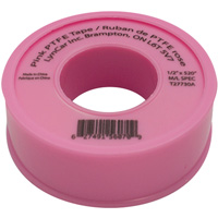 Ruban de Teflon, 520" lo x 1/2" la, Rose Nassau Supply