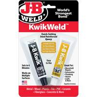KwikWeld Epoxy, Two-Part, Tube, 2 oz., Grey AG577 | Nassau Supply