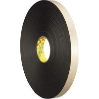 Double-Coated Foam Tape, 66 m (216') L x 12.7 mm (1/2") W, 31 mils, Polyethylene Nassau Supply