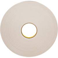 Double-Coated Foam Tape, 66 m (216') L x 12.7 mm (1/2") W, 31 mils, Polyethylene Nassau Supply