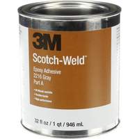 Scotch-Weld Adhesive, 32 fl. oz., Kit, Two-Part, Grey Nassau Supply