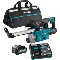 Marteau rotatif sans fil avec moteur sans balai XGT SDS-Plus avec accessoire daspiration des poussi&egrave;res DX10, 40 V, 1-3/16", 3 lb-pi, 0-840 tr/min Nassau Supply