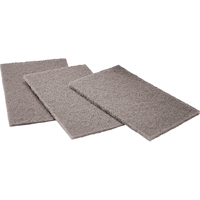 Tampons manuels Scotch-Brite, Carbure de silicium, 6" x 9", Grain Moyen Nassau Supply