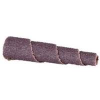 Cartouche de bande abrasive conique ALO, 100 Grain, 5/8" dia., Oxyde d'aluminium, 1-1/2" lo, 1/8" Dimension de l'arbre Nassau Supply