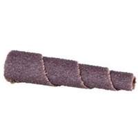 Cartouche de bande abrasive conique ALO, 120 Grain, 3/4" dia., Oxyde d'aluminium, 1-1/2" lo, 3/16" Dimension de l'arbre Nassau Supply