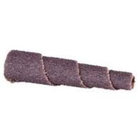 Cartouche de bande abrasive conique ALO, 60 Grain, 1" dia., Oxyde d'aluminium, 2" lo, 3/16" Dimension de l'arbre Nassau Supply