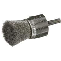 Crimped Wire End Brush, 1", 0.006" Fill Nassau Supply