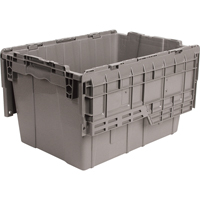 Flipak<sup>®</sup> Polyethylene Plastic (PE) Distribution Containers, 21.8" x 15.2" x 12.9", Grey CA462 | Nassau Supply