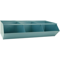 Sectional Bin Units, 100 lbs. Cap., 37" W x 20-1/2" D x 9-1/2" H, Blue Nassau Supply