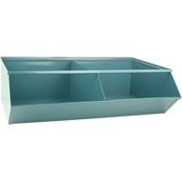 Sectional Bin Units, 100 lbs. Cap., 37" W x 24" D x 11" H, Blue Nassau Supply