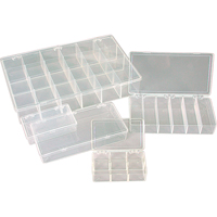K-Resin Compartment Box, Plastic, 36 Slots, 6-9/16" W x 9-5/8" D x 1-1/2" H, Transparent CB707 | Nassau Supply