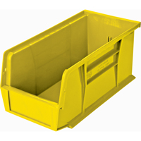 Bacs ultra empilable & suspendable, 5-1/2" la, 5" h x 10-7/8" p, Jaune Nassau Supply