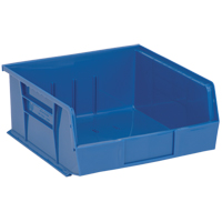 Ultra Stack & Hang Bin, 11" W x 5" H x 10-7/8" D, Blue Nassau Supply