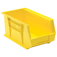 Bacs ultra empilable & suspendable, 8-1/4" la, 7" h x 14-3/4" p, Jaune Nassau Supply