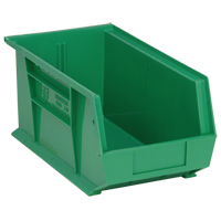 Bacs ultra empilable & suspendable, 8-1/4" la, 7" h x 14-3/4" p, Vert Nassau Supply